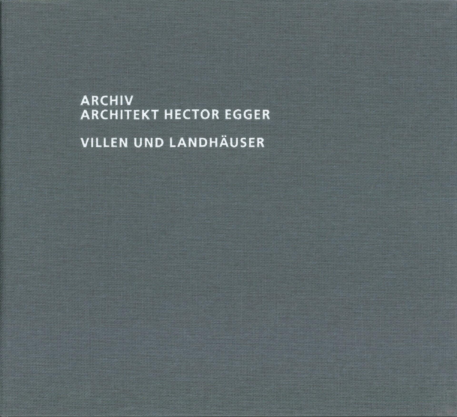 Archiv_Architekt_Hector_Egger_Villen_undLandhaeuser